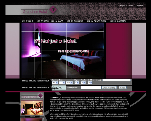 Freak Studio's Client Grand Inn Thailand