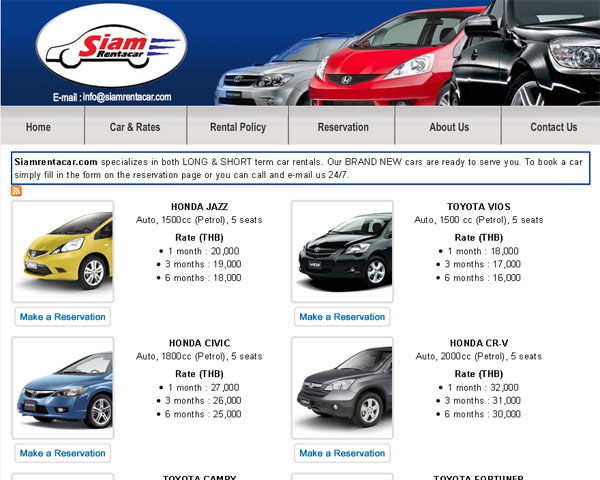 Freak Studio 's Client : SiamRentACar
